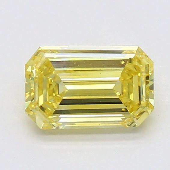 0.51 CT Fancy Vivid Yellow EMERALD