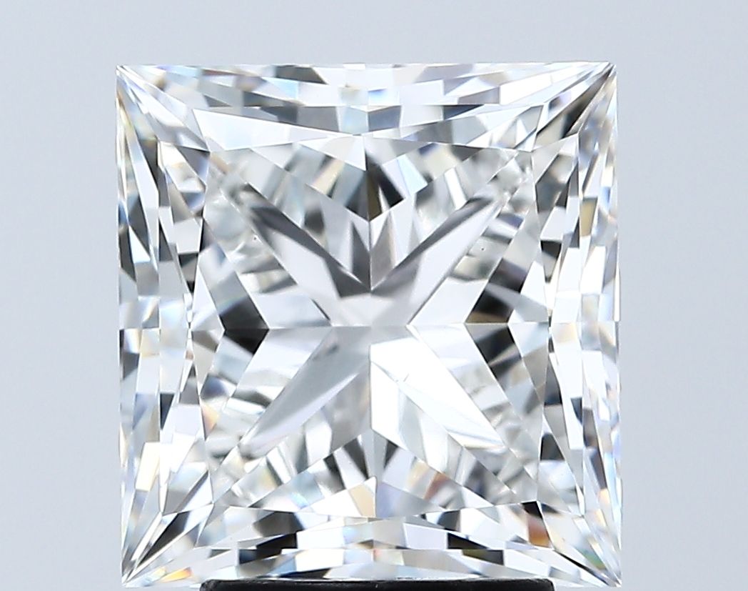 Diamant Princesse 4.04 ct - Couleur F - Pureté VS1
