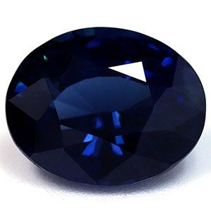 Szafir 3,89 ct, niebieski, szlif owalny