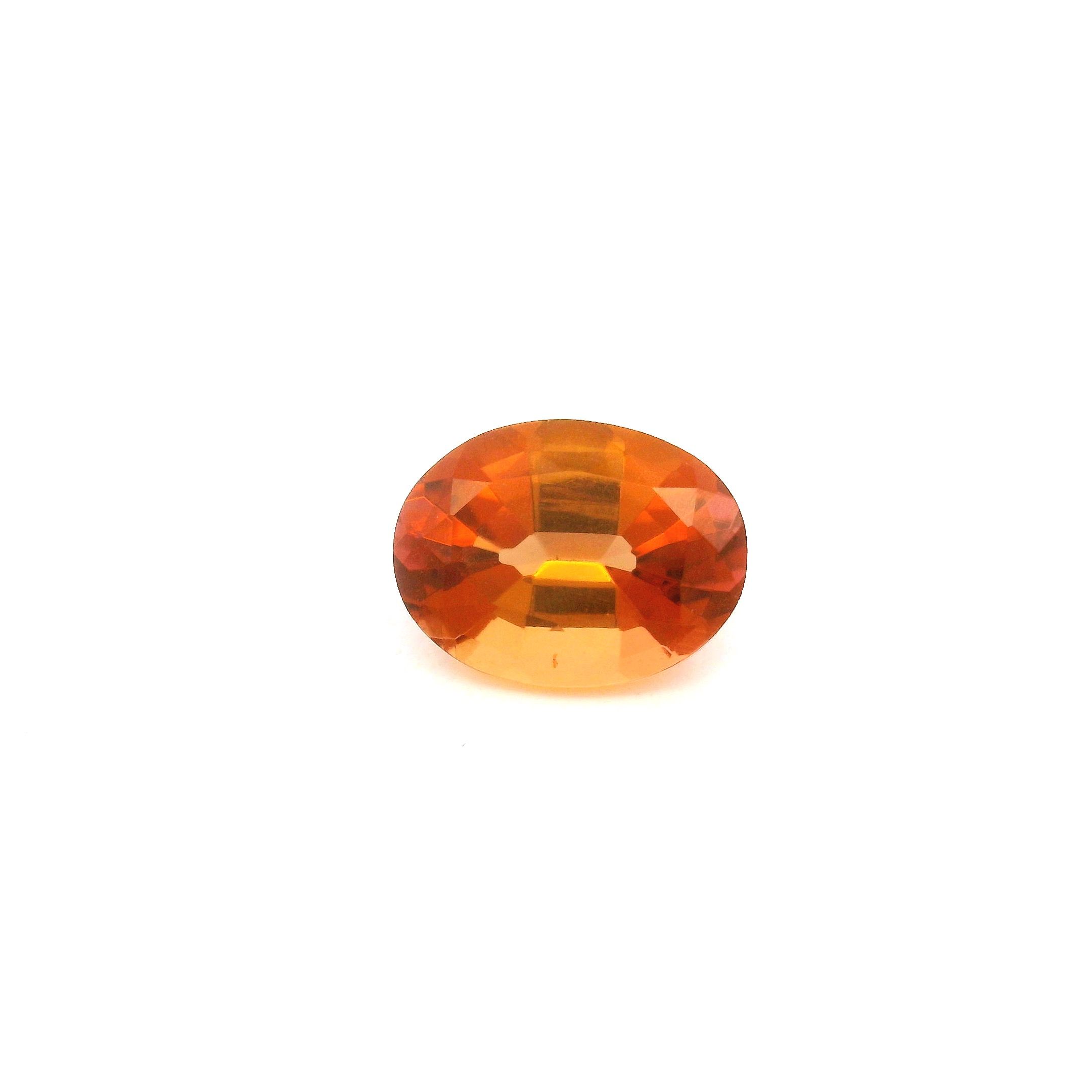 Turmalin 1,23 ct, brązowy, szlif owalny