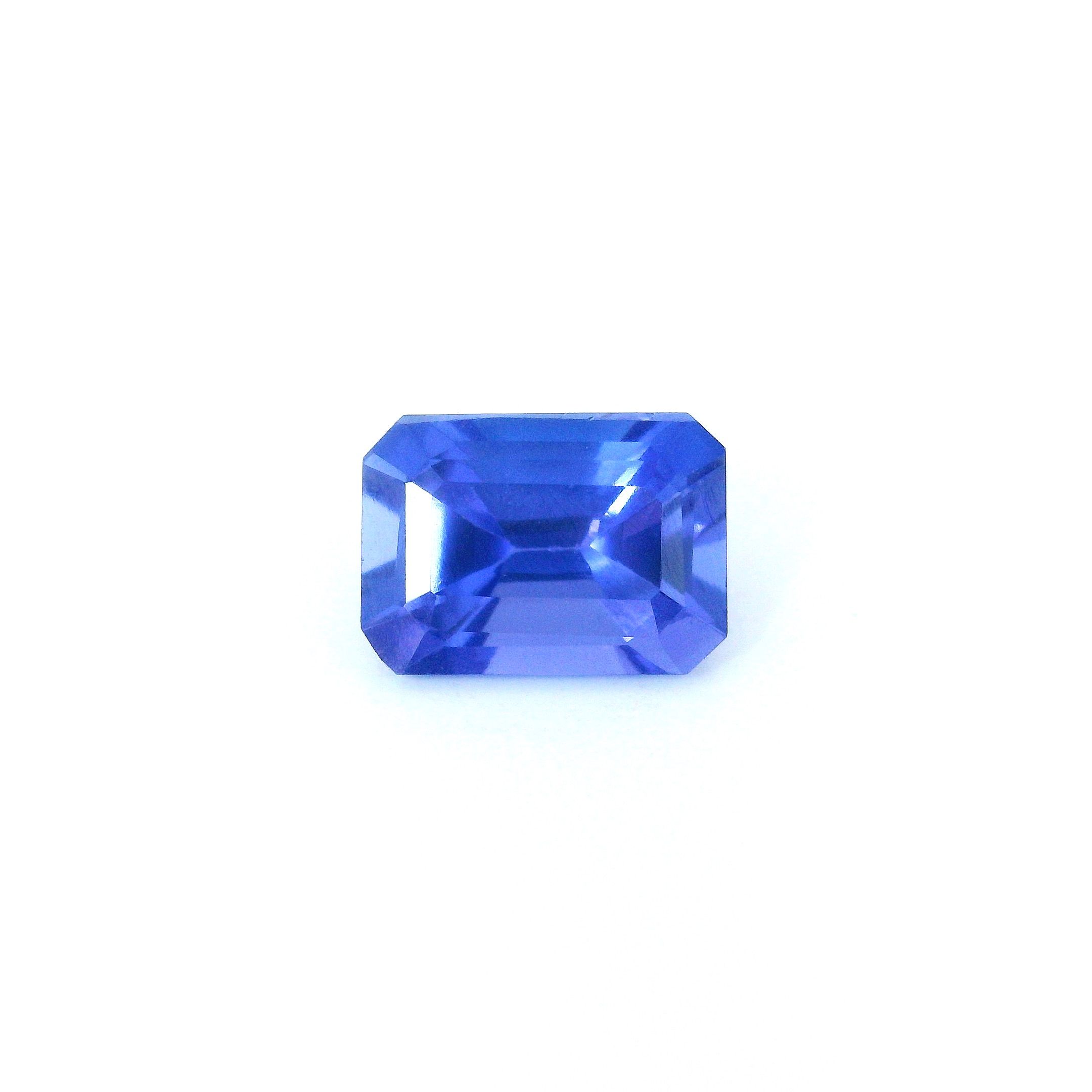 Tanzanit 1,90 ct, fioletowy, szlif ośmiokątny