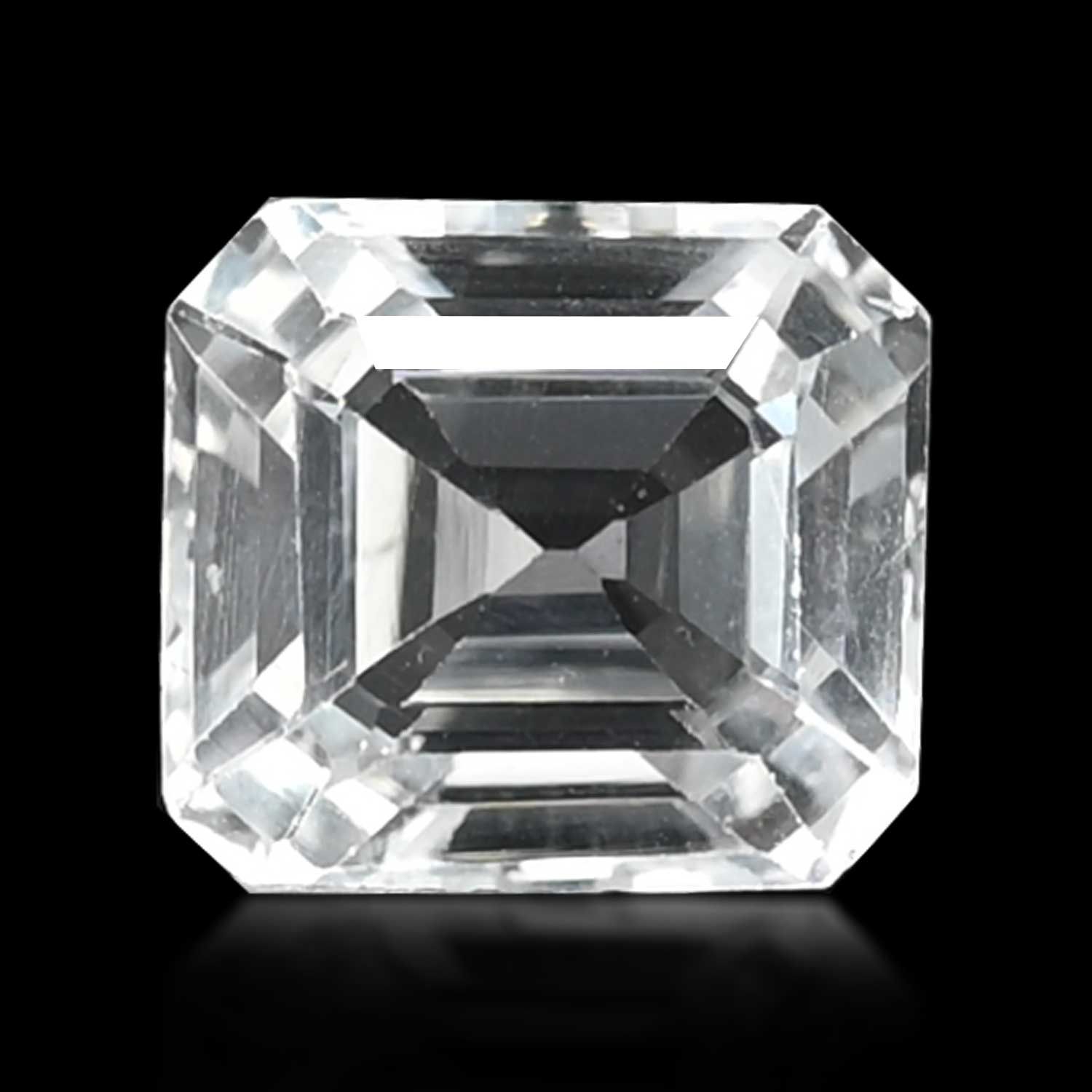 TOPAZ FACETED 9.28ct WHITE MI BRAZIL NONE