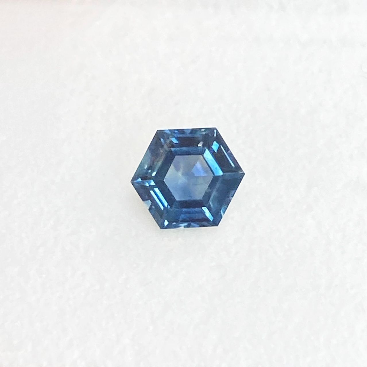 SAPPHIRE FACETED 0.86ct GREEN Blue Green EC UNITEDSTATES HEATED