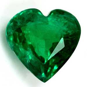 Szmaragd 1,77 ct, zielony, szlif serce
