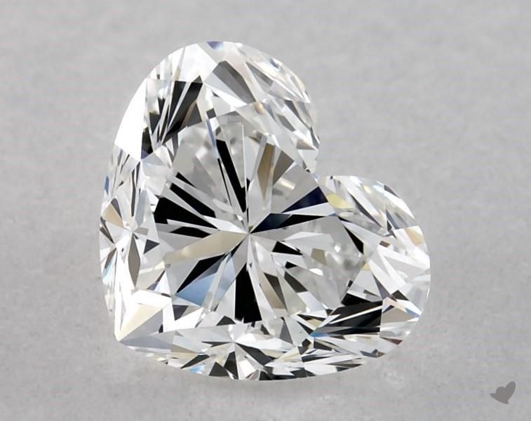 Prírodný diamant srdce, VVS2, E,... Prírodný diamant srdce, VVS2, E,...