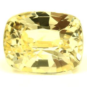 Szafir 1,47 ct, żółty, szlif cushion
