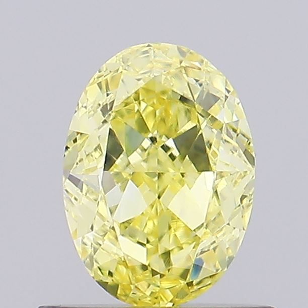 0.67 CT Fancy Vivid Yellow OVAL