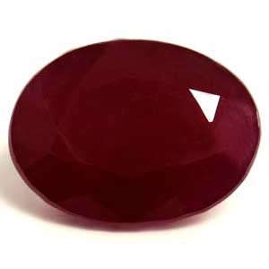Rubin 1,94 ct, czerwony, szlif owalny