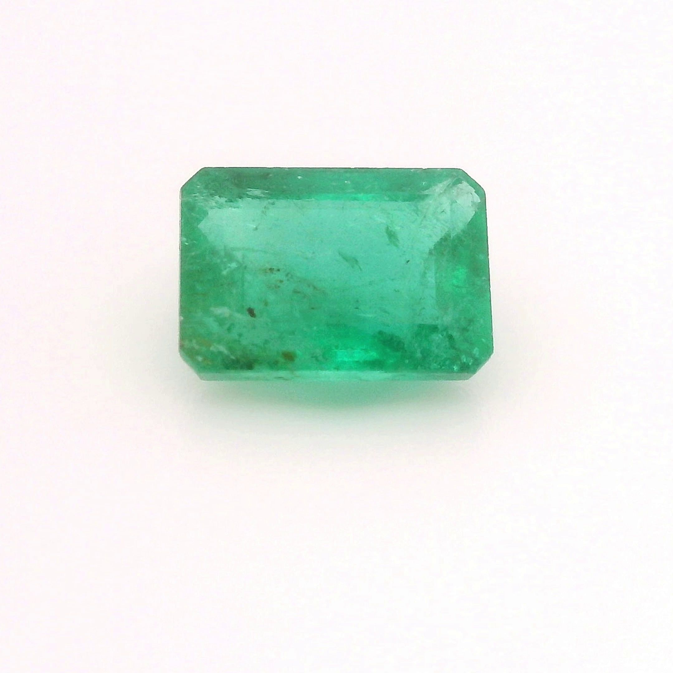Szmaragd 1,09 ct, zielony, szlif szmaragdowy