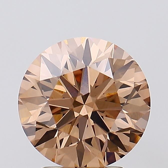 ROUND 3.0ct Fancy Brown VS1 EX EX EX NON