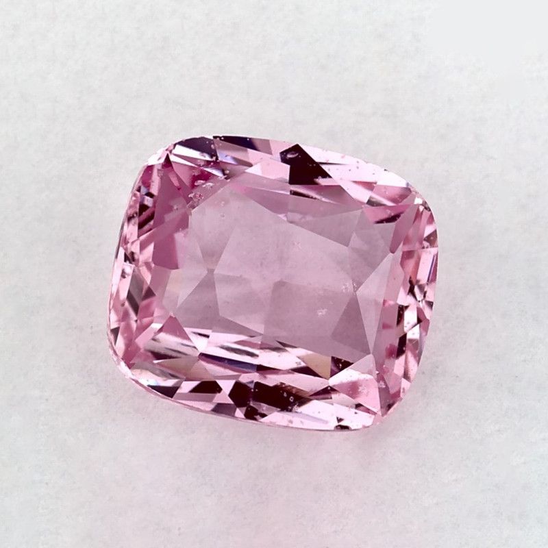 Szafir 2,07 ct, różowy, szlif cushion