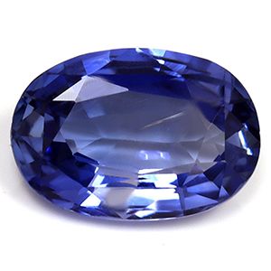 Szafir 2,26 ct, niebieski, szlif owalny