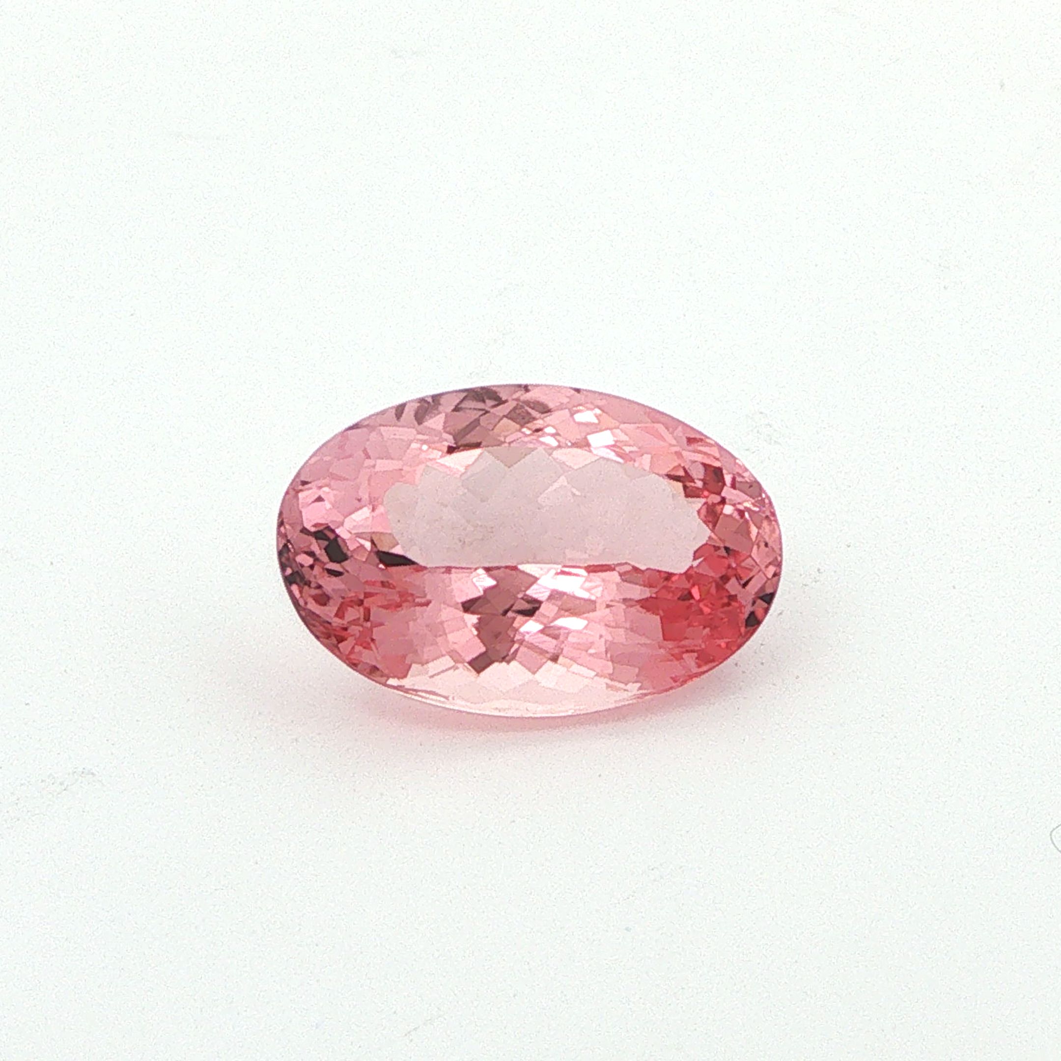 Morganit 8,09 ct, różowy, szlif owalny