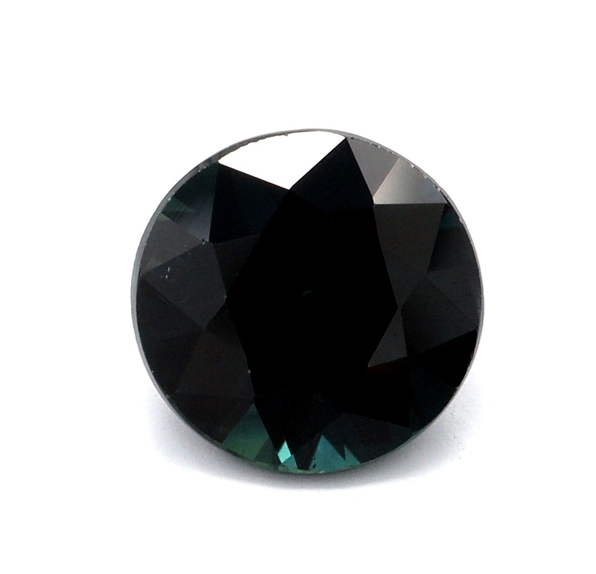 Szafir 1,33 ct, niebieski, szlif okrągły