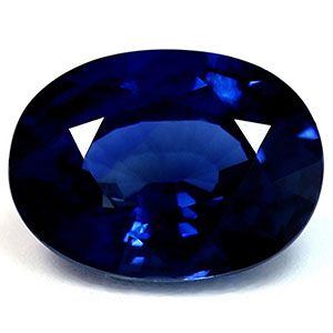 Szafir 1,57 ct, niebieski, szlif owalny