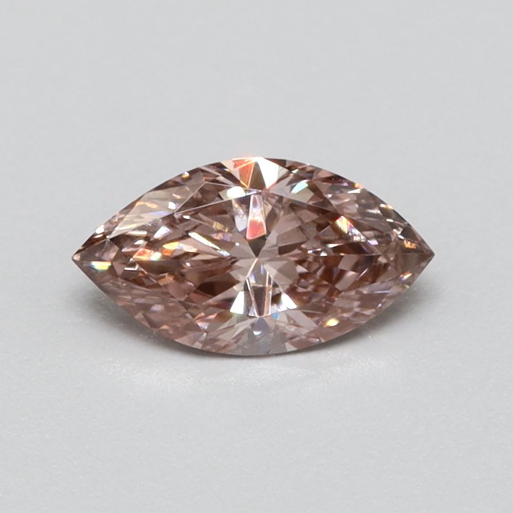 0.2 CT Fancy Vivid Brownish Pink MARQUISE