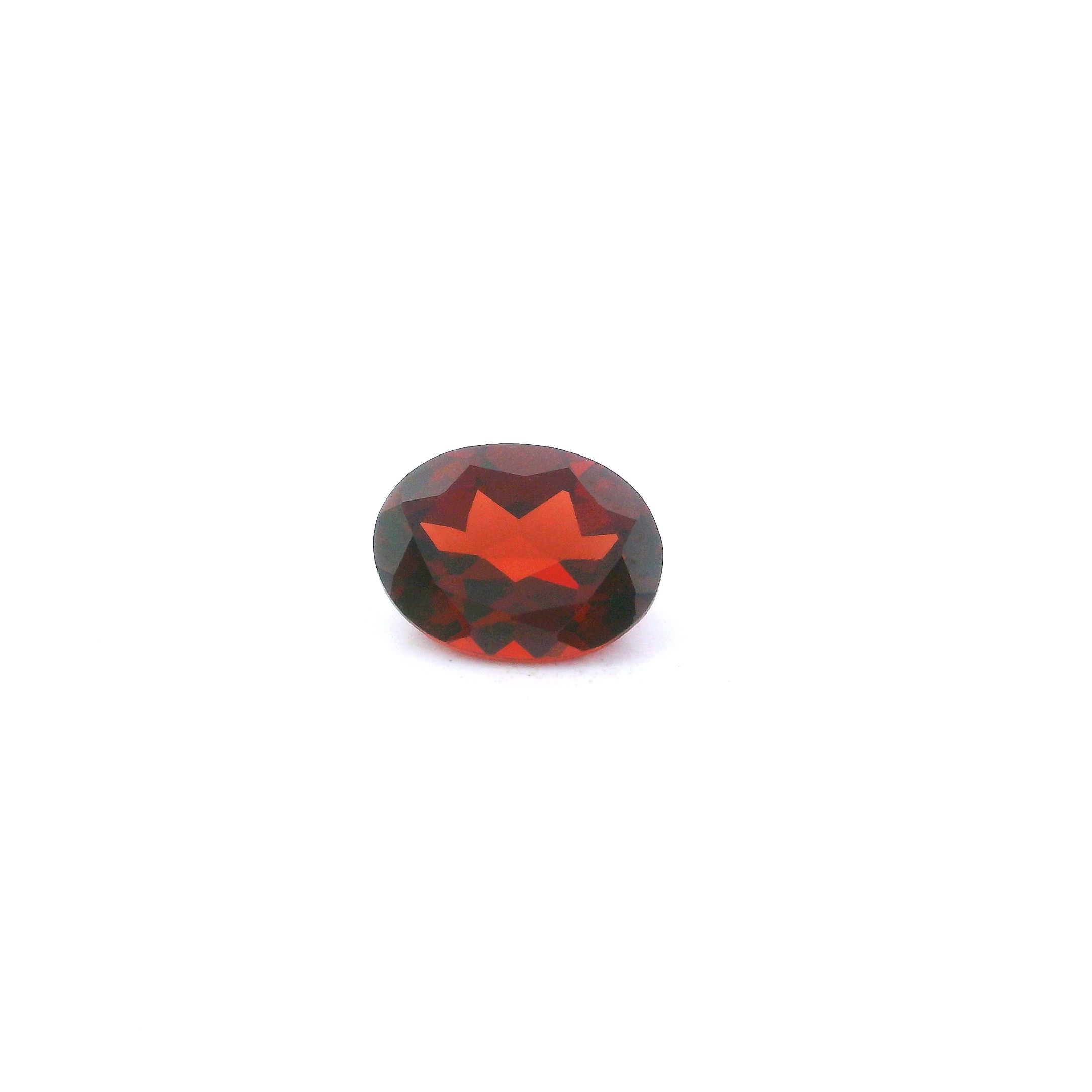 Granat 1,45 ct, czerwony, szlif owalny