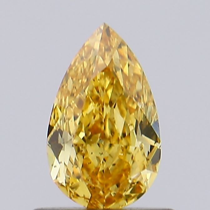 0.7 CT Fancy Vivid Brownish Brown PEAR