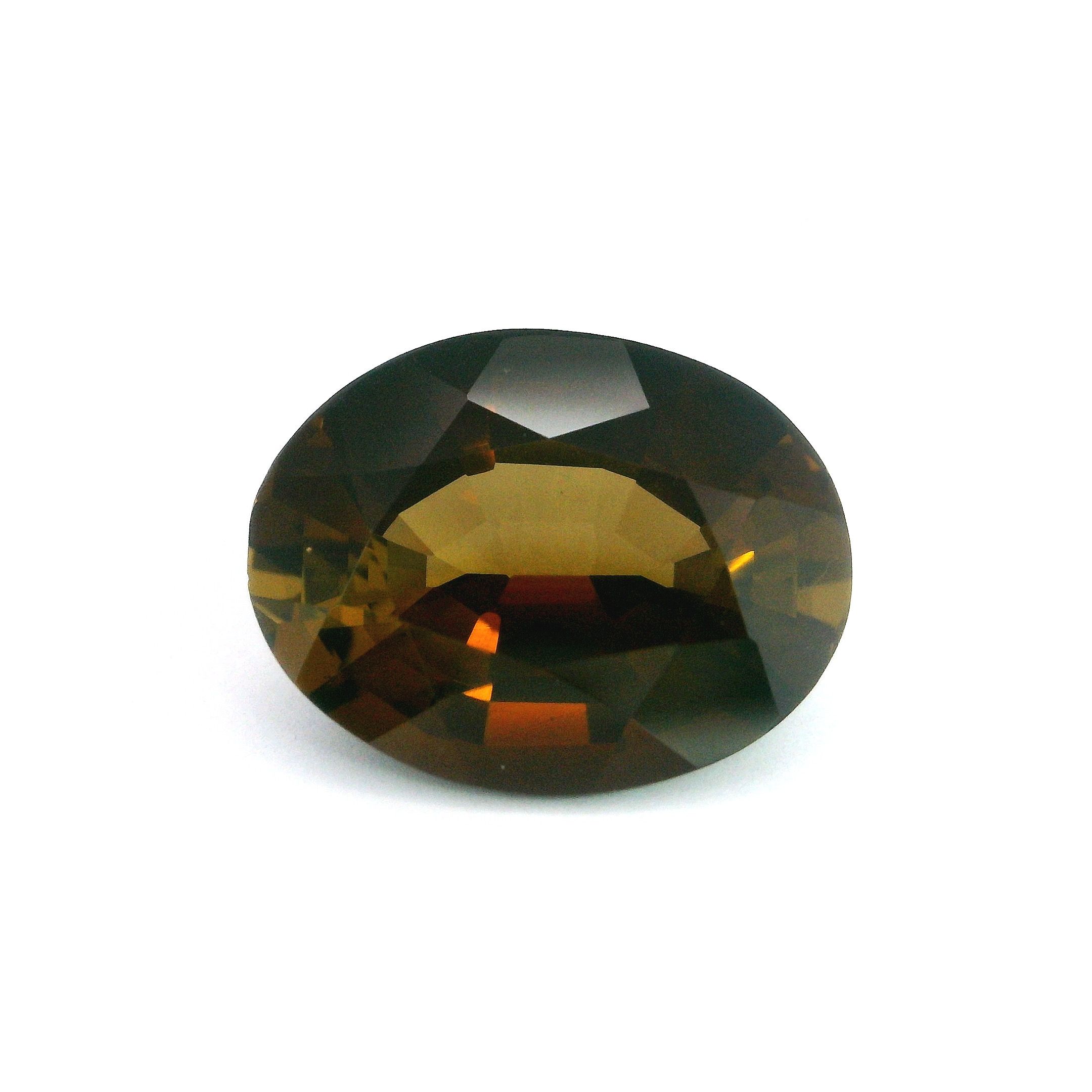 Turmalin 6,29 ct, brązowy, szlif owalny