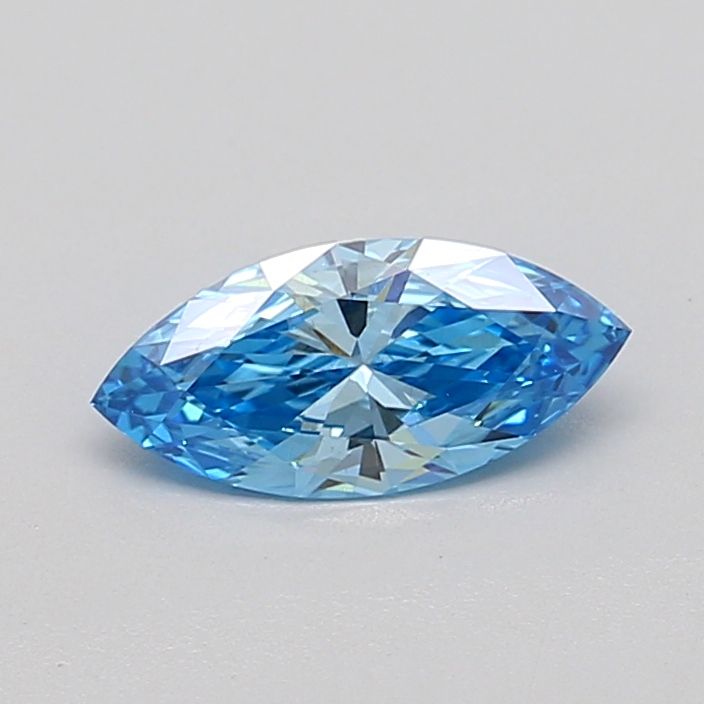 0.52 CT Fancy Intense Blue MARQUISE