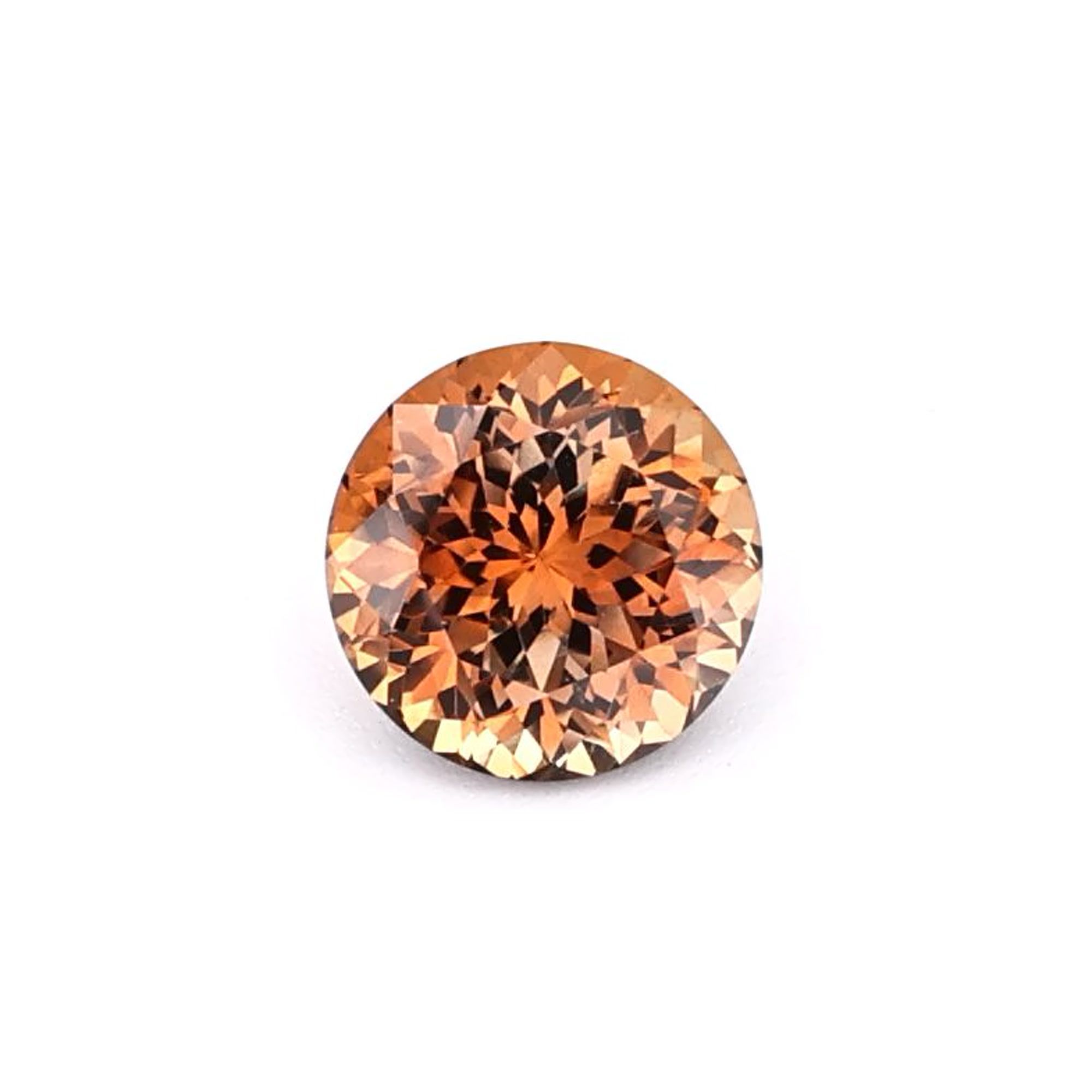 SAPPHIRE FACETED 0.74ct ORANGE ORANGE EC UNITEDSTATES HEATED