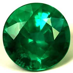 Szmaragd 1,01 ct, zielony, szlif okrągły
