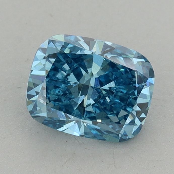 1.08 CT Fancy Vivid Blue CUSHION MODIFIED