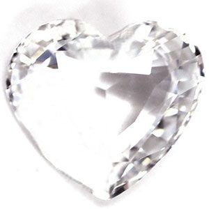 SAPPHIRE FACETED 2.58ct WHITE Snow White EC SRILANKA HEATED