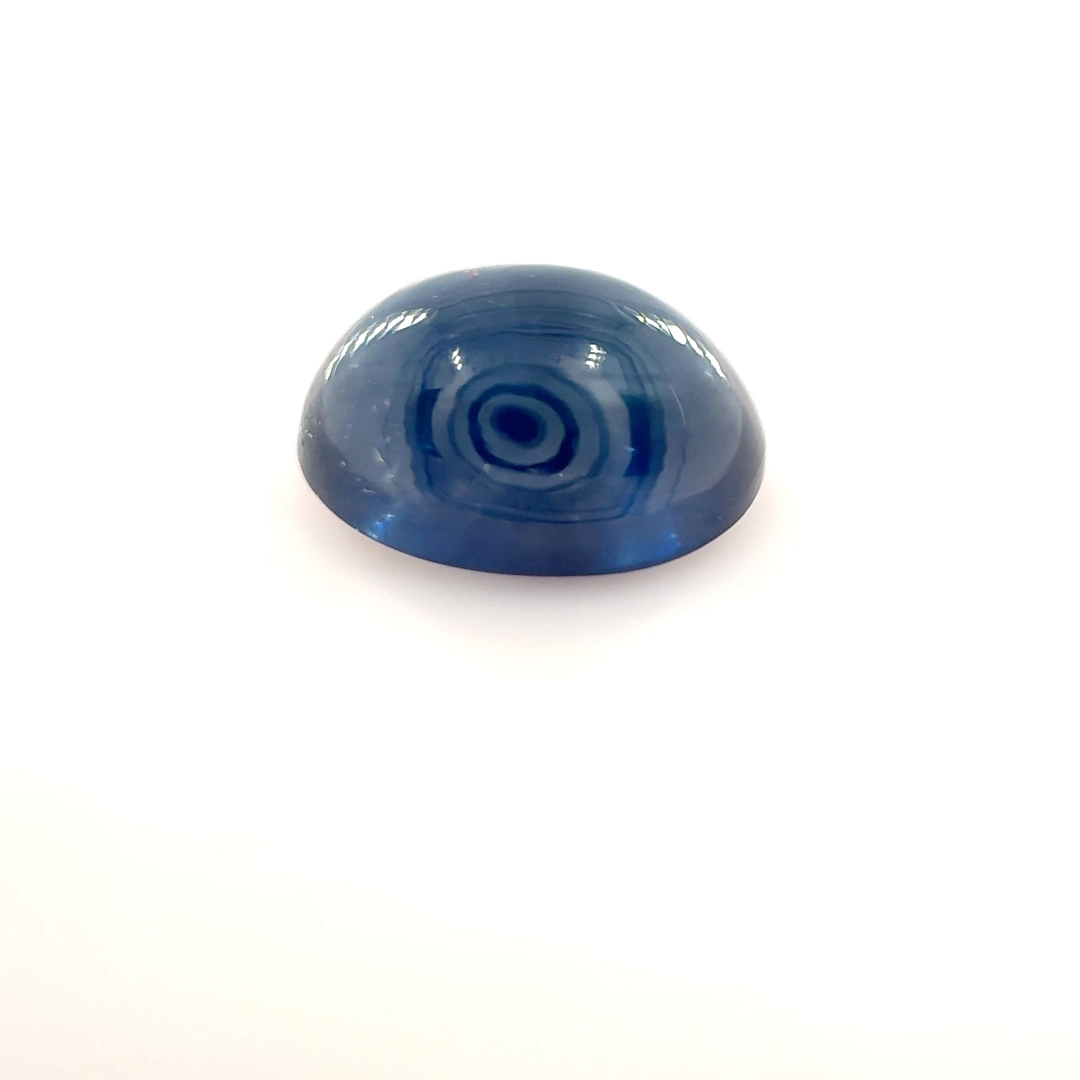 Szafir 3,15 ct, niebieski, kaboszon