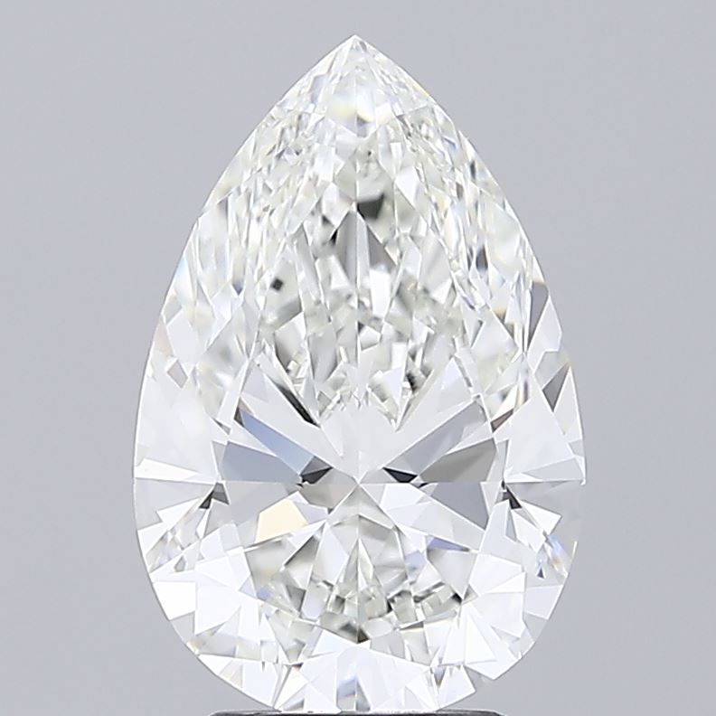 3.7 carat f IF EX Cut IGI pear diamond