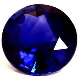 Szafir 1,63 ct, niebieski, szlif okrągły