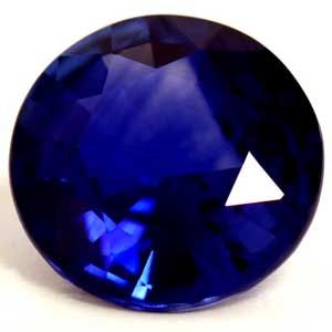 SAPPHIRE FACETED 1.63ct BLUE Intense Blue EC SRILANKA HEATED