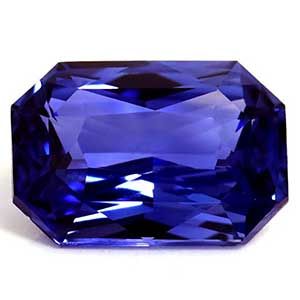 Szafir 1,21 ct, niebieski, szlif szmaragdowy