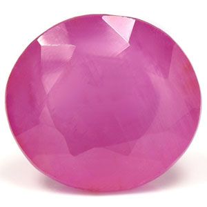 Rubin 2,80 ct, czerwony, szlif owalny