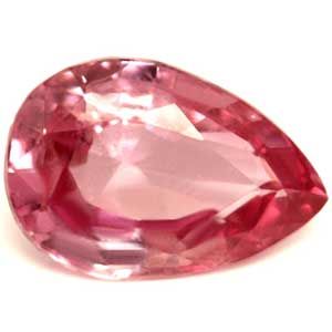 Szafir 1,54 ct, różowy, szlif gruszka
