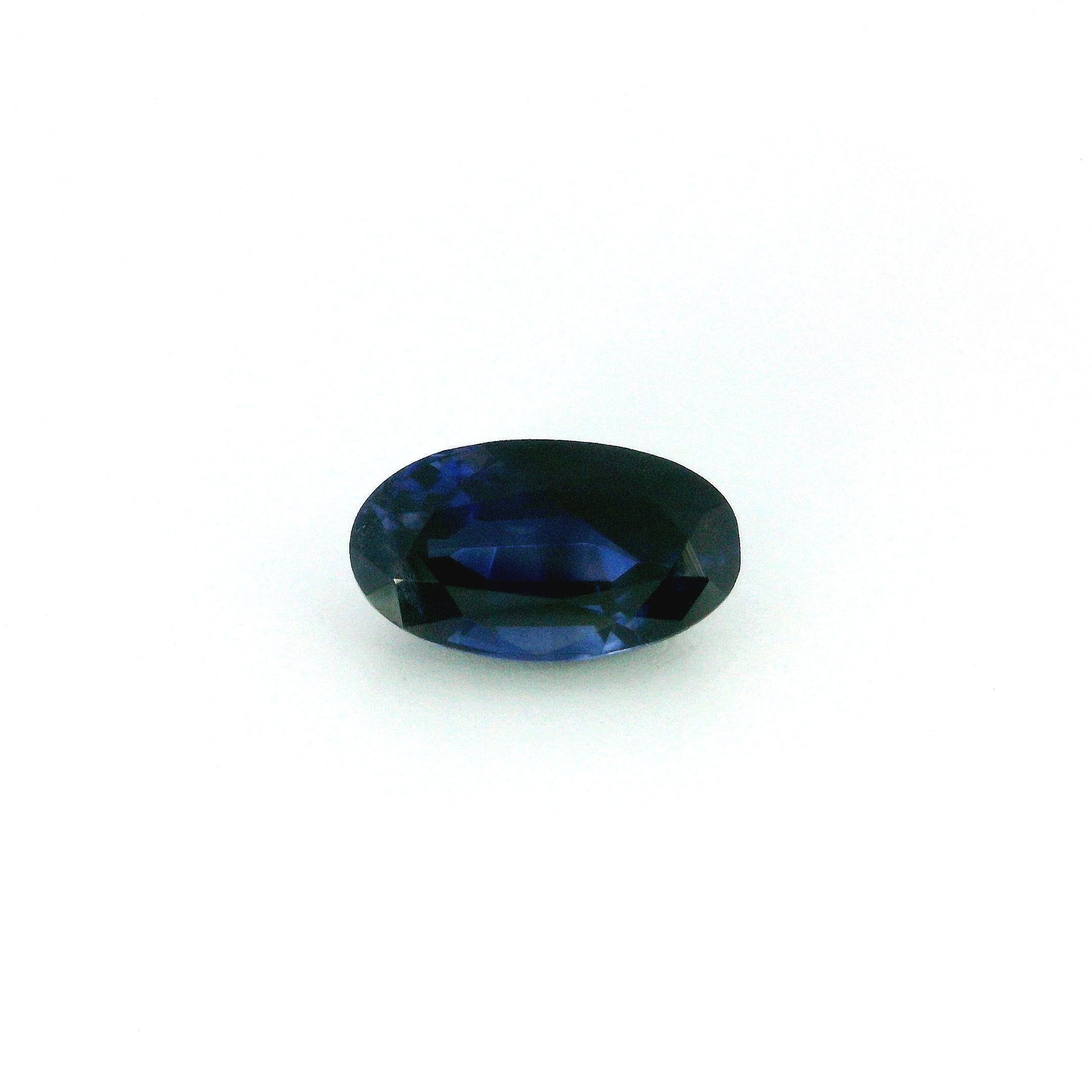 Szafir 2,08 ct, niebieski, szlif owalny
