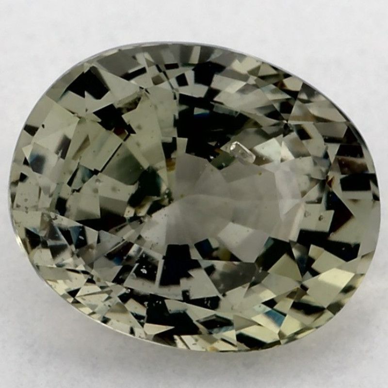Szafir 2,15 ct, zielony, szlif owalny