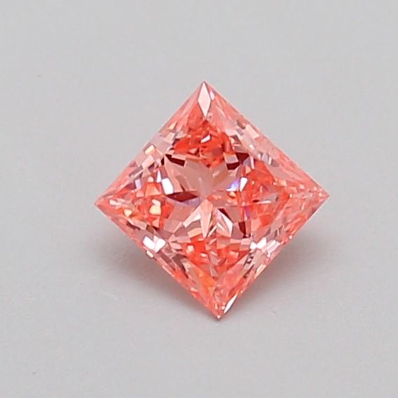 0.31 CT Fancy Intense Orangey Pink PRINCESS