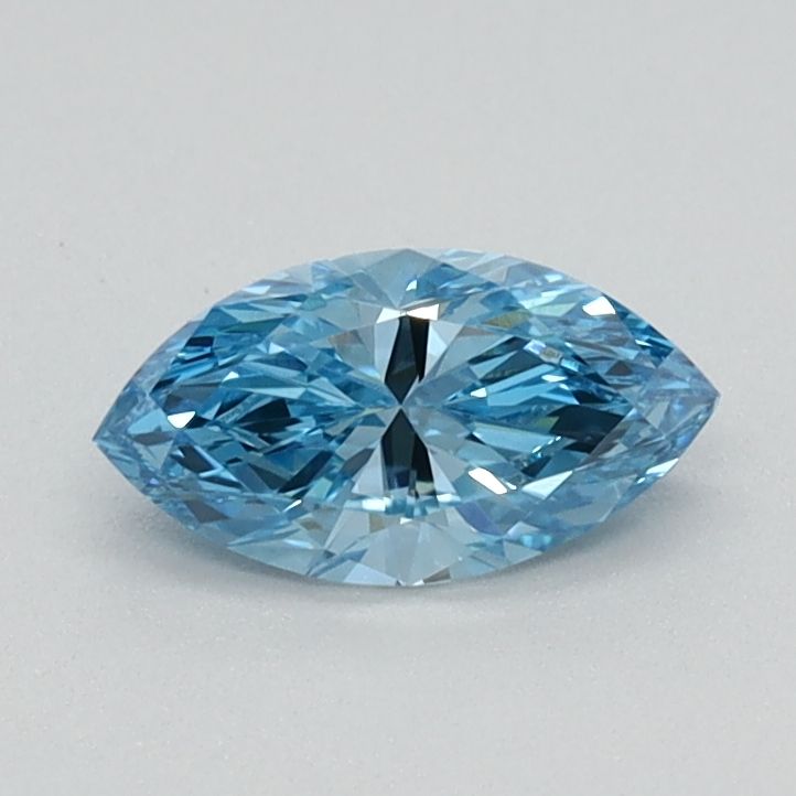 0.38 CT Fancy Vivid Blue MARQUISE