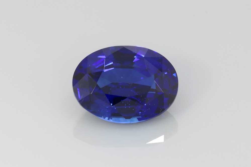 Szafir 3,01 ct, niebieski, szlif owalny