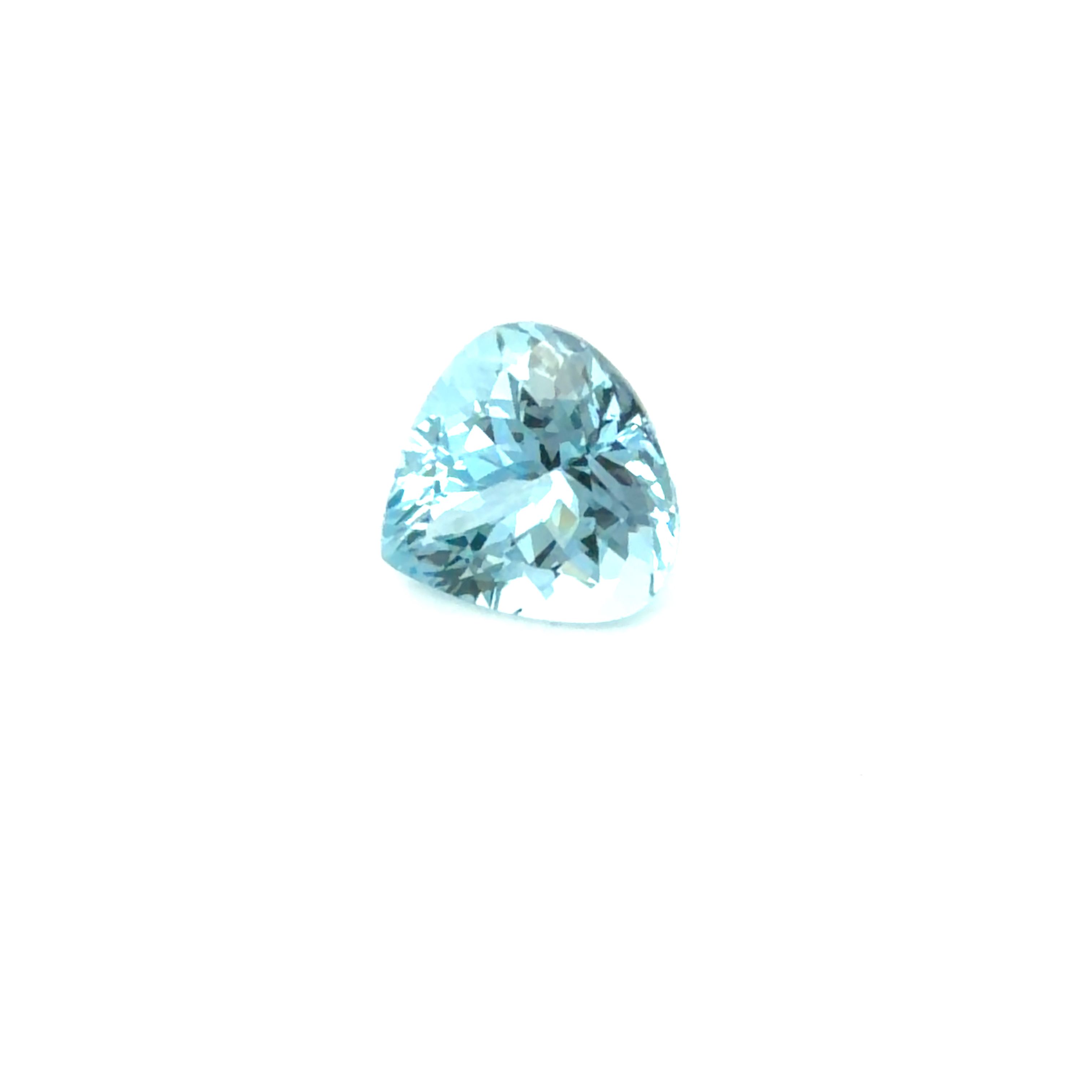 Akwamaryn 2,81 ct, niebieski, szlif gruszka