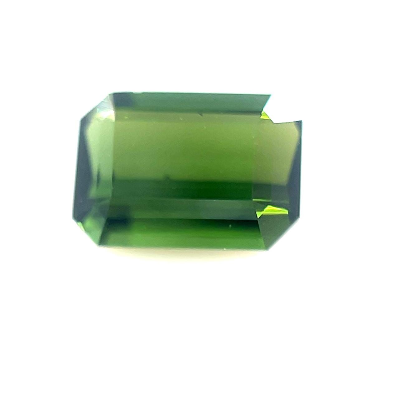Turmalin 1,03 ct, zielony, szlif szmaragdowy