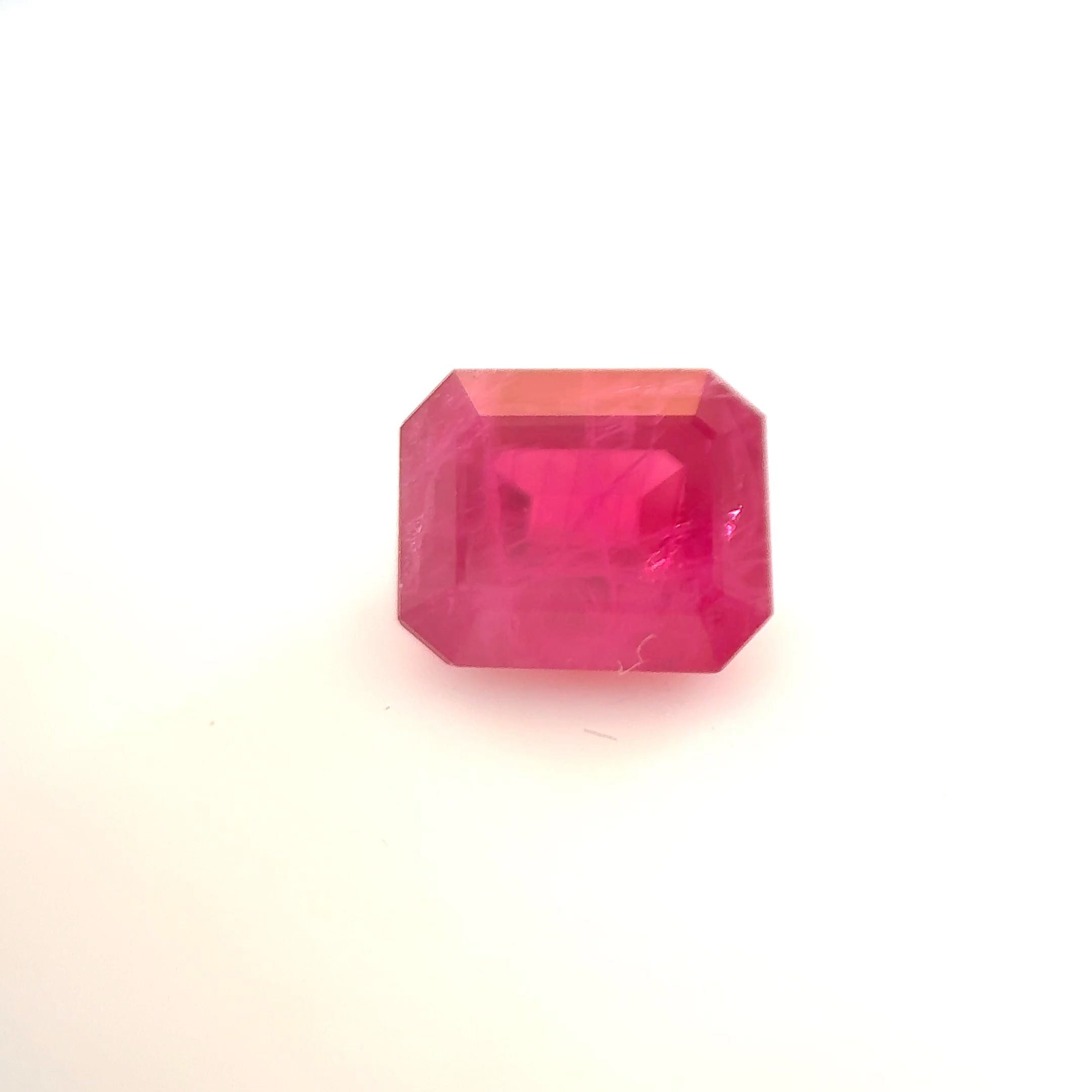 Rubin 1,21 ct, czerwony, szlif szmaragdowy