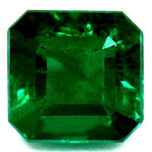 Szmaragd 1,38 ct, zielony, szlif szmaragdowy