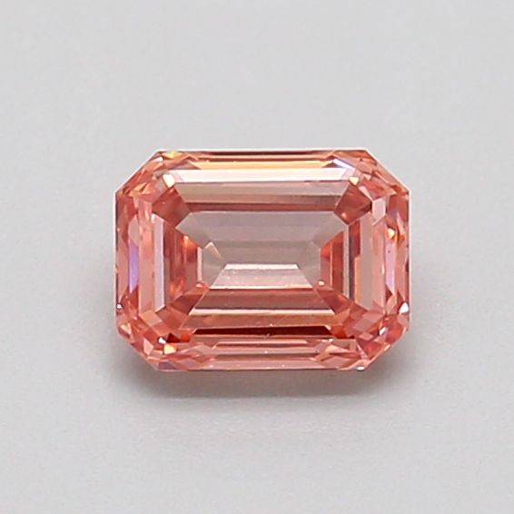 0.56 CT Fancy Vivid Orangey Pink EMERALD