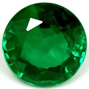 Szmaragd 1,68 ct, zielony, szlif okrągły