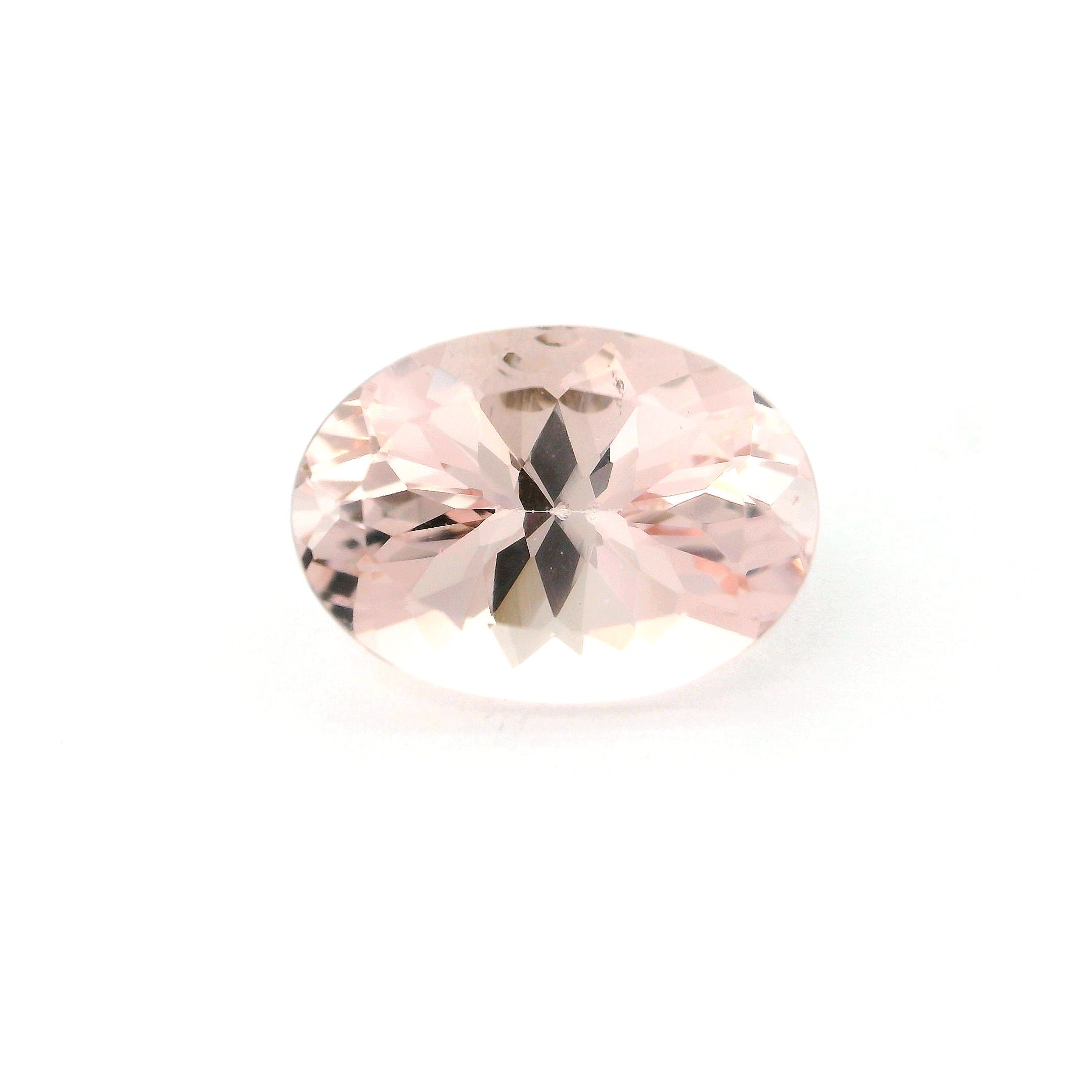 Morganit 5,57 ct, różowy, szlif owalny