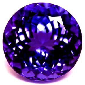 Tanzanit 9,64 ct, niebieski, szlif okrągły