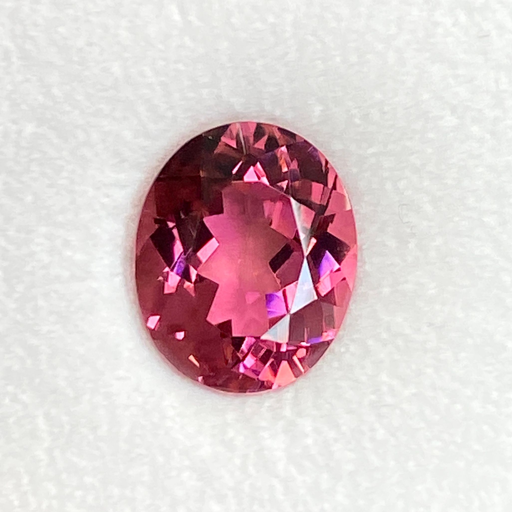 TOURMALINE FACETED 3.66ct PINK PINK EC BRAZIL HEATED