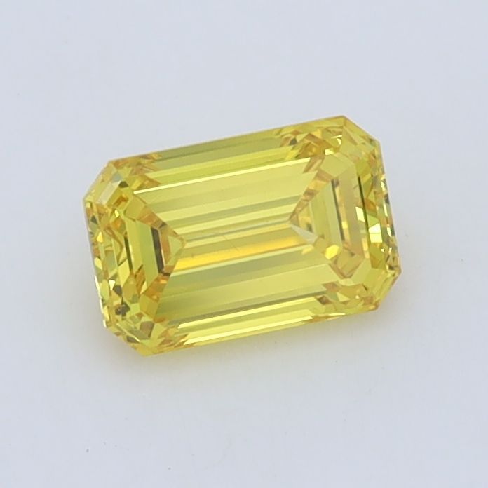 0.73 CT Fancy Intense Yellow EMERALD